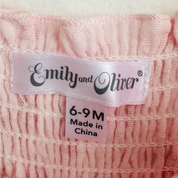 Emily & Oliver Baby Girls Floral Coverall & Headband Set Size NWT - Picture 11 of 13